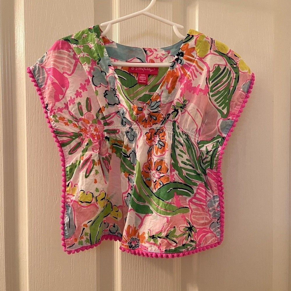 Lilly Pulitzer for Target Swim Cover Up Nosie Posey Floral Girls Size 12 Months
